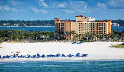 Sheraton Sand Key resort on beach in florida